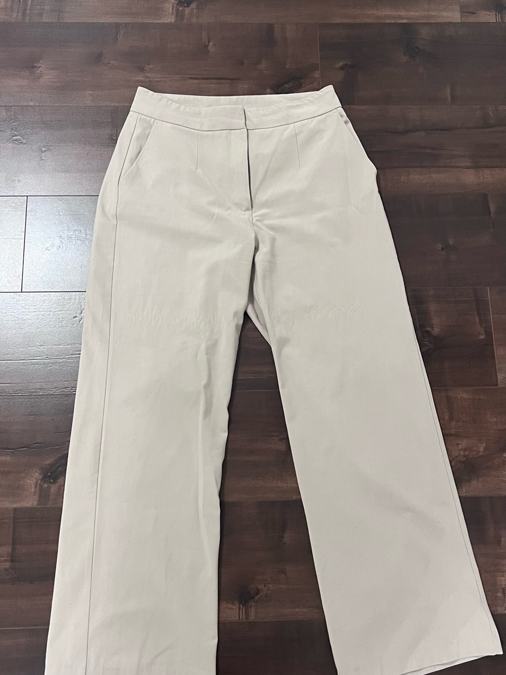 Dynamite | Wide-Leg Trousers in Light Beige - size 10